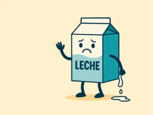 mi madre y los bricks de leche