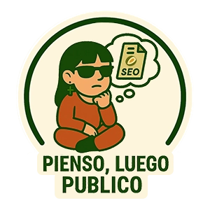 Avatar con gafas y camiseta verde militar sosteniendo un melón abierto como símbolo de contenido SEO estratégico.