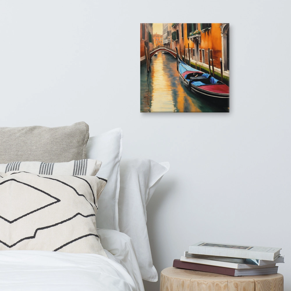 Lienzo decorativo para habitación con paisaje urbano de Venecia