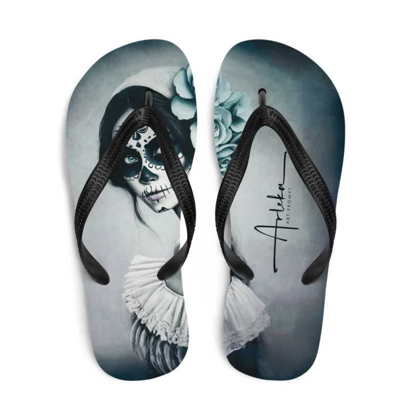 Chanclas originales Catrina de Rosas Heladas diseño exclusivo Arleka