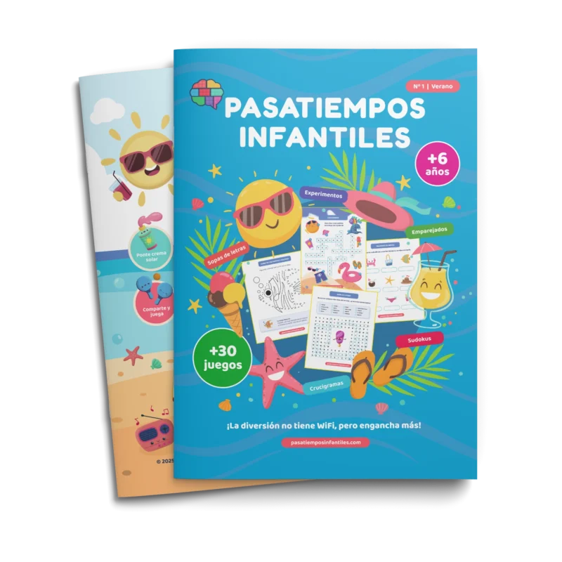 pasatiempos infantiles verano 2025 para imprimir