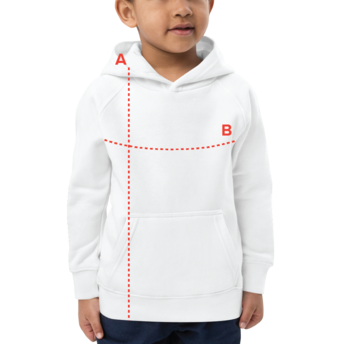 Sudadera infantil naranja con monjita de Halloween y frase Ser distinto mola medidas