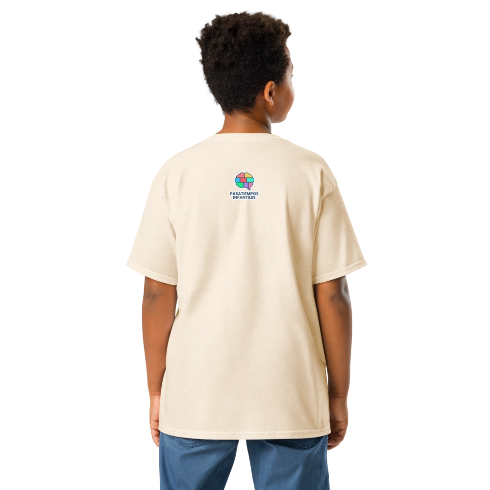 Niño con camiseta infantil de Halloween Frankie Ser distinto mola parte trasera