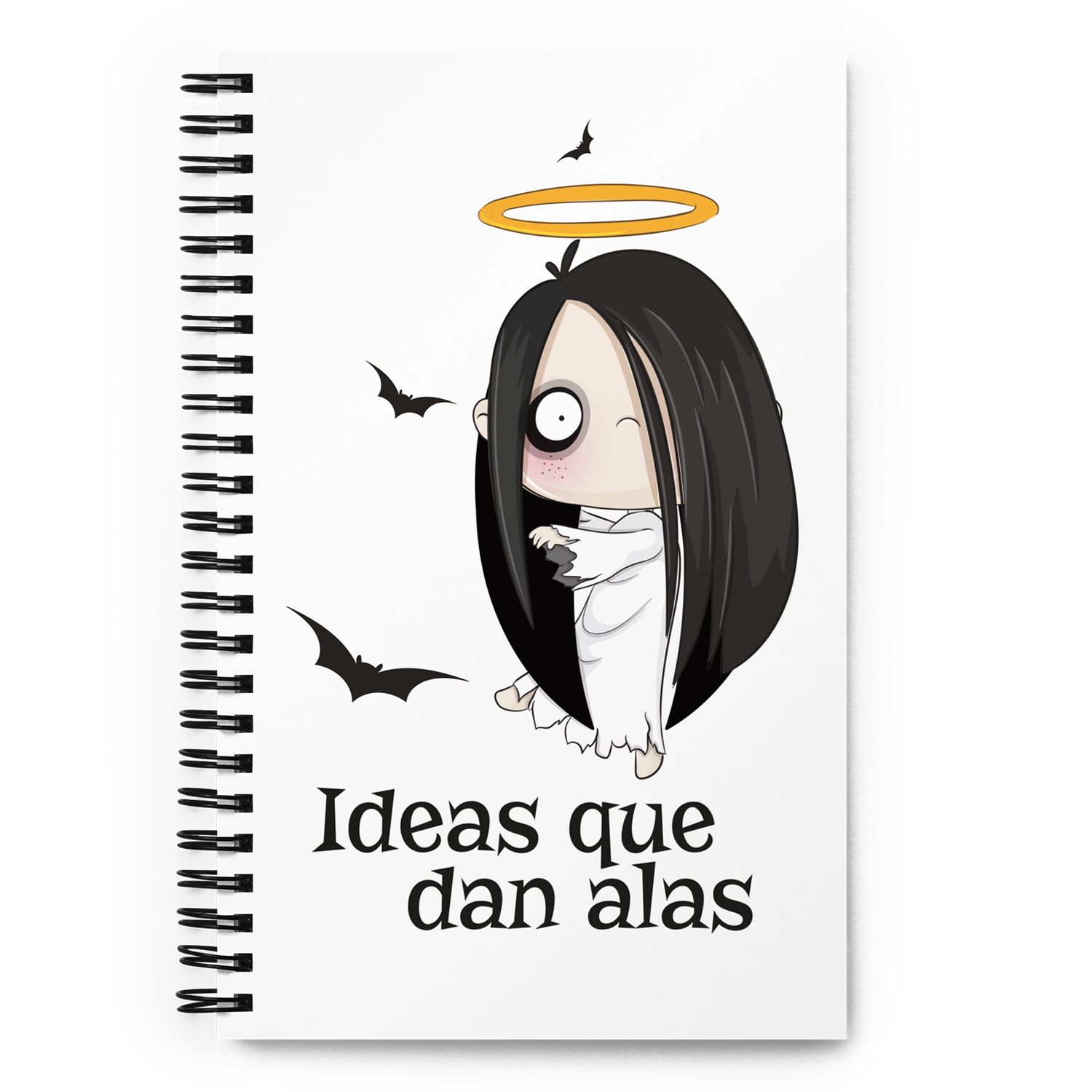 libreta halloween fantasma anillas pasatiempos infantiles portada