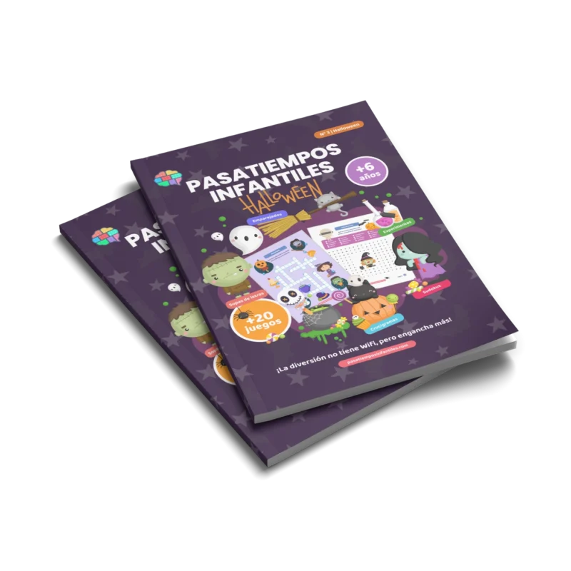 libro Pasatiempos Infantiles Halloween 2025