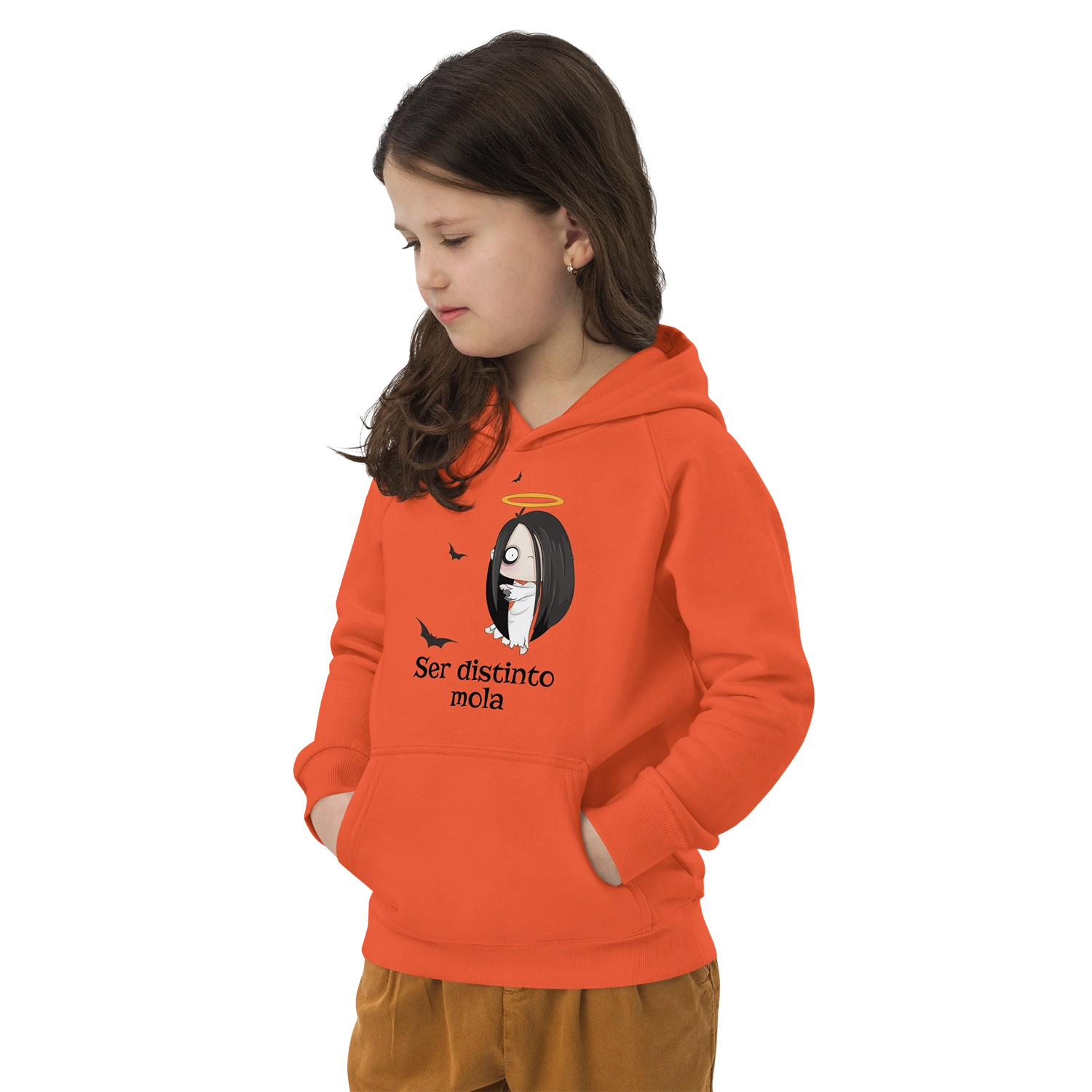 Sudadera ecológica con capucha para niñas Halloween