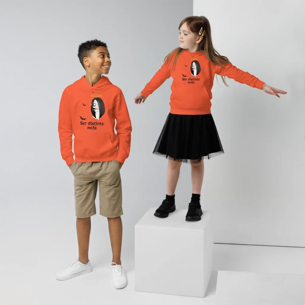 Sudadera ecológica con capucha para niños Halloween
