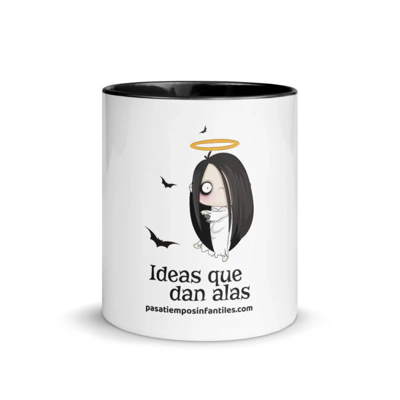 taza halloween fantasma frontal pasatiempos infantiles