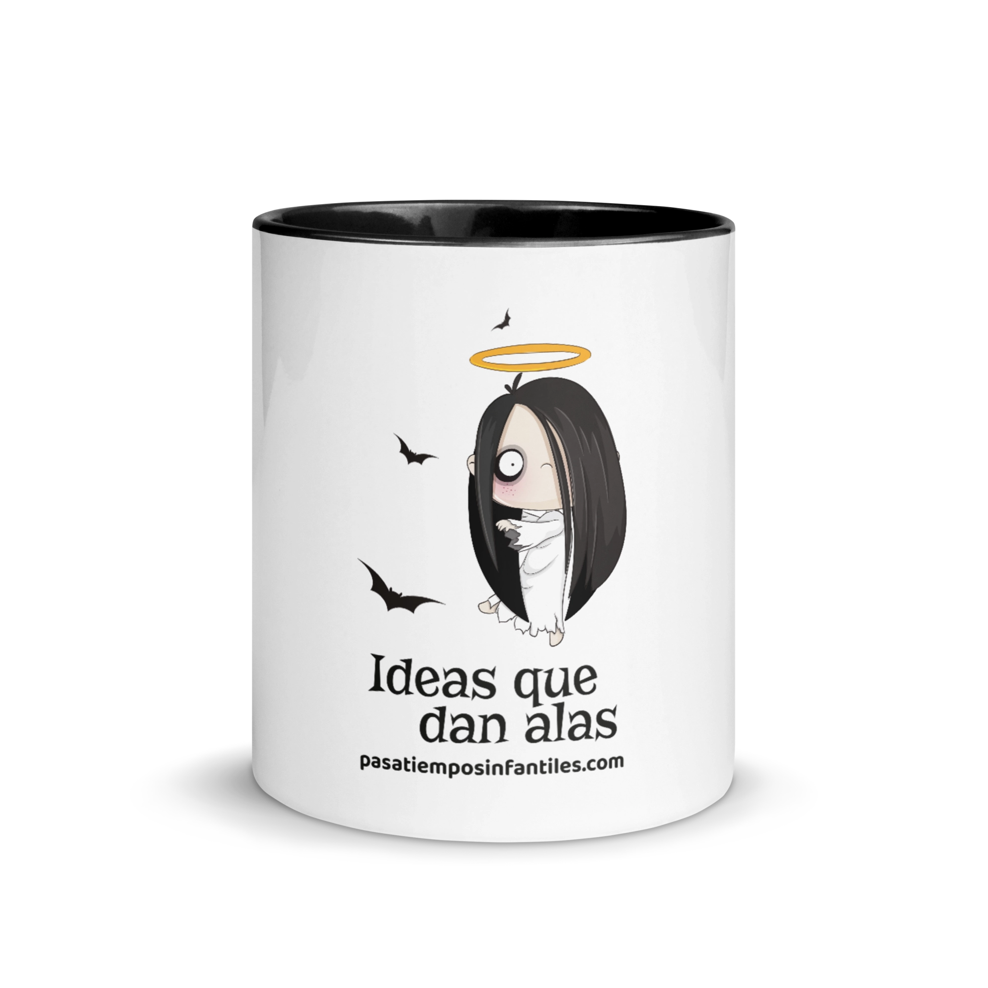 taza halloween fantasma frontal pasatiempos infantiles